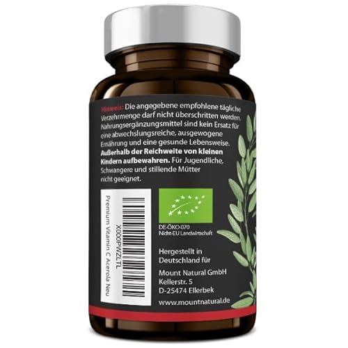 Acerola-Kapseln Mount Natural Bio Vitamin C (120 Kapseln)