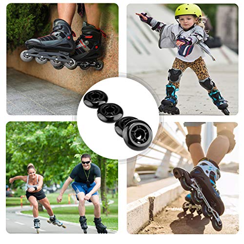 Inliner-Rollen Mehomei 80mm 85A Inline Skate Rollen 4 Pack