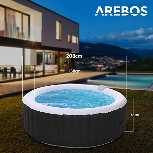 Aufblasbarer Whirlpool Arebos Whirlpool In- & Outdoor