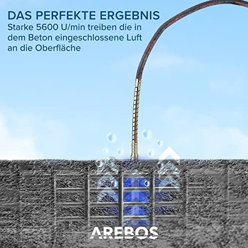 Betonrüttler Arebos, 800W, Innenrüttler, Handrüttler