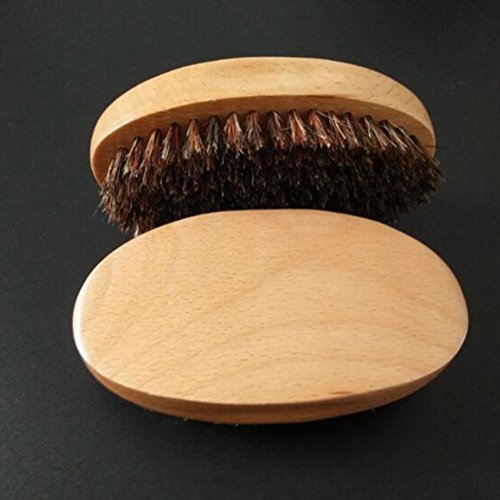Bartbürste BESTOMZ mit rundem Holzgriff
