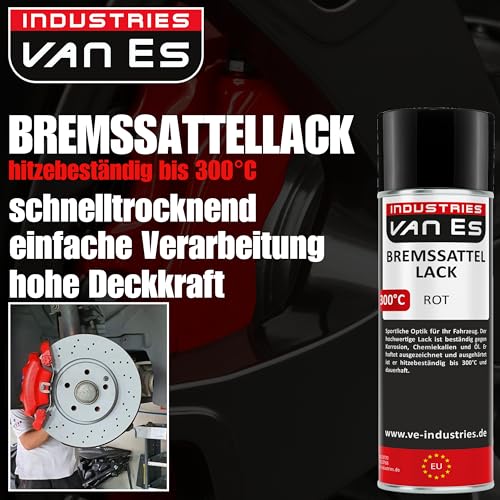 Bremssattellack VE-INDUSTRIES 400ml Spraydose, rot