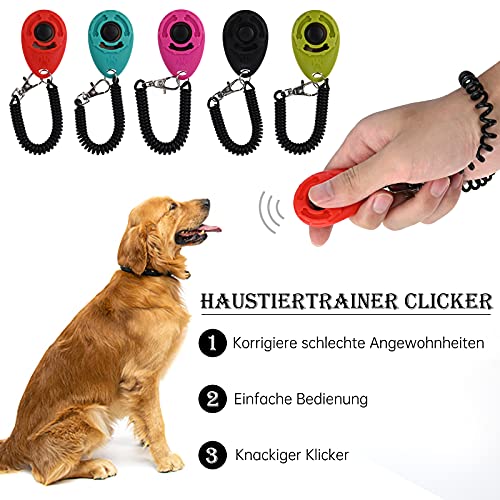 Clicker Faburo Profi Hunde, 5PCS Profi Hunde Klickertraining