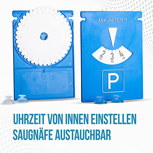 Parkscheibe DIYexpert 2er Pack Kunststoff mit Saugnäpfen