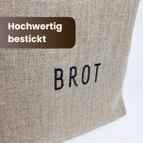 Brotbeutel slowroom 30 x 34 cm und Brotkorb 2 in 1 – Brotkorb Stoff