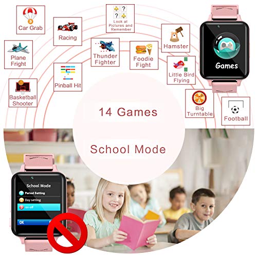 Kinderuhr Igreeman Smartwatch für Kinder, für Mädchen