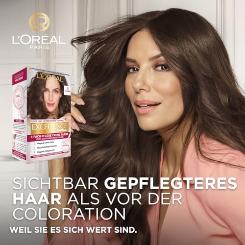 Haarfarbe dunkelbraun L’Oréal Paris Permanente Haarfarbe