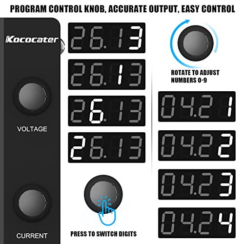 Labornetzgerät IKococater Labornetzteil 0-30V, 0-10A, 32V 10A DC