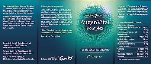 Augenvitamine effective nature, AugenVital Komplex, 30 Stk.