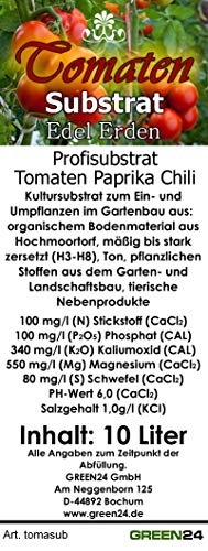 Tomatenerde GREEN24 Paprikaerde Chillierde, 10 Ltr. Profi Linie