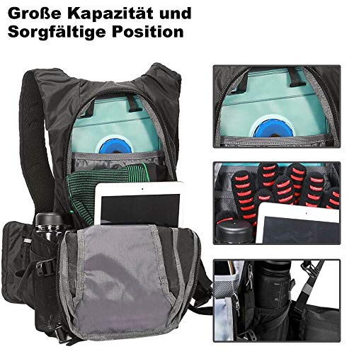 Motorradrucksack toptrek Fahrradrucksack 18L Ultraleicht Fahrrad