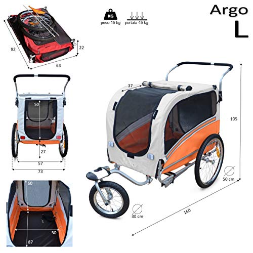 Hundebuggy Papilioshop Argo Hundeanhänger Hundewagen