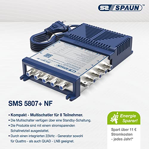 Multischalter Spaun SMS 5807+ NF, Kompakt-, für 8 Teilnehmer