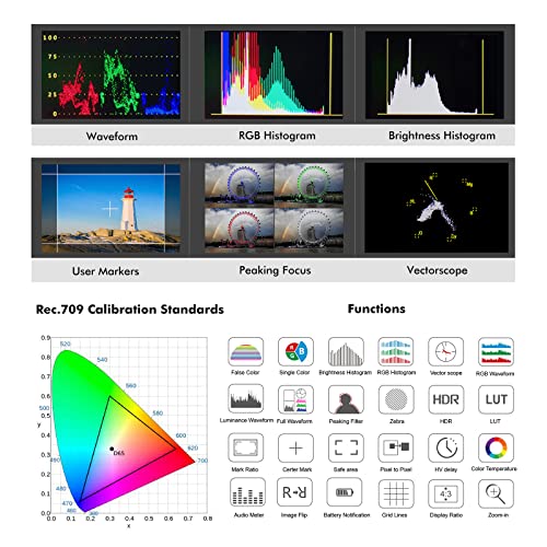 Field Monitor Desview R7II 7 Zoll Kamera 2600nits Touchscreen