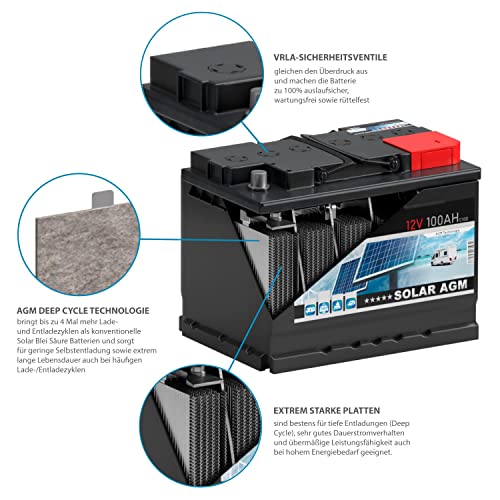 AGM-Batterie Wohnmobil BSA BATTERY HIGH QUALITY BATTERIES