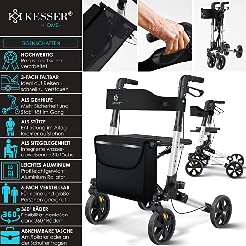 Leichter Rollator KESSER Rollator Aluminium Set