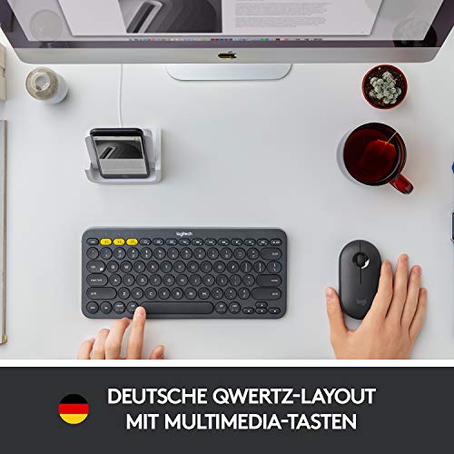 Funktastatur Logitech K380 Kabellose Bluetooth-Tastatur, Multi-Device