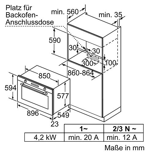 selbstreinigender Backofen Bosch Hausgeräte VBD5780S0 Serie 6