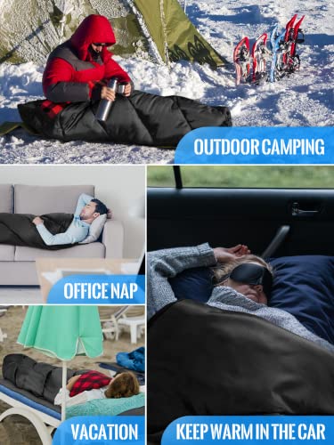 Deckenschlafsack Winter ATTONER Schlafsack 3-4 Jahreszeiten