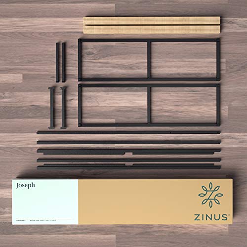 Bett 140×200 Zinus Joseph, Höhe 15 cm mit Stauraum