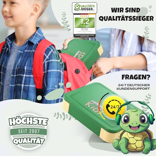 Bento-Box LUNCH HERO ® Brotdose Kinder mit Fächern