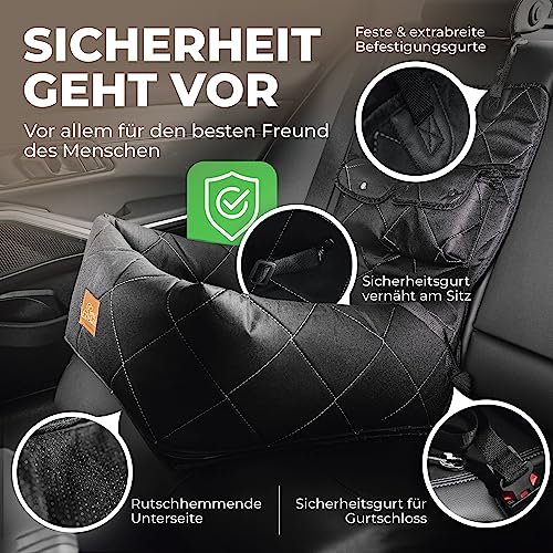 Hunde-Autositz fell&bell – Premium Hunde Autositz