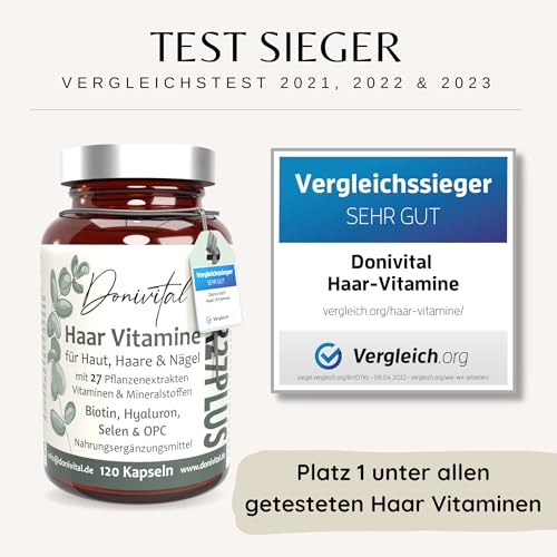 Haar-Vitamine Donivital Testnote: “SEHR GUT” 27 Wirkstoffe