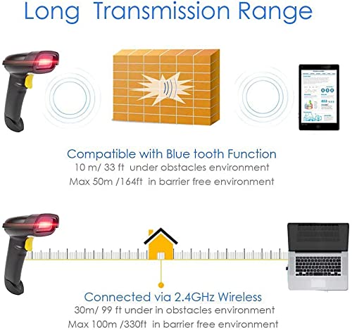 2D-Barcode-Scanner NETUM Bluetooth QR 2D Barcode Scanner