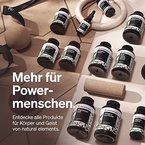 Magnesiumcitrat natural elements Premium – 365 Kapseln –