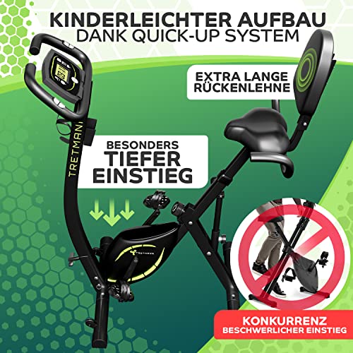 Heimtrainer (klappbar) TRETMANN NEU 3in1 Heimtrainer Fahrrad