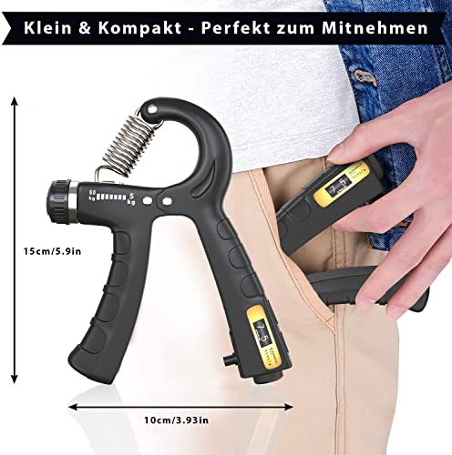 Fingertrainer ALPHASKIN Premium Handtrainer m. Zählfunktion