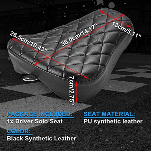 Motorrad-Sitzkissen KATUR Motorrad Solo Sitzkissen, schwarz