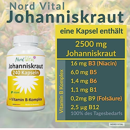 Johanniskraut Nord Vital NEU! Extrakt – 5000 mg pro Tagesdosis