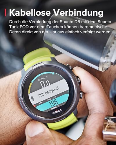 Tauchcomputer SUUNTO D5 mit Farbdisplay, 100m Wasserdicht