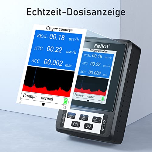 Geigerzähler FELLAT , Nuklear Strahlungsdetektor Dosimeter