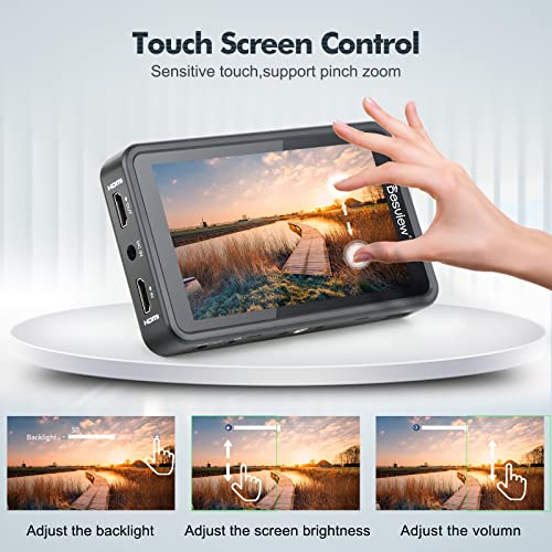Field Monitor Desview R5II Touchscreen Kamera 5,5 Zoll 800 Nits