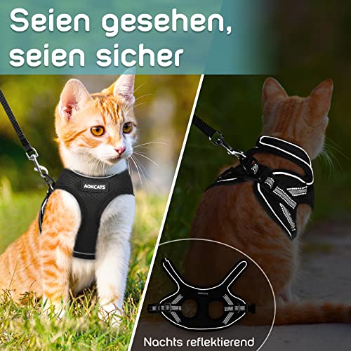 Katzengeschirr Kitten AOKCATS Katzengeschirr mit Leine