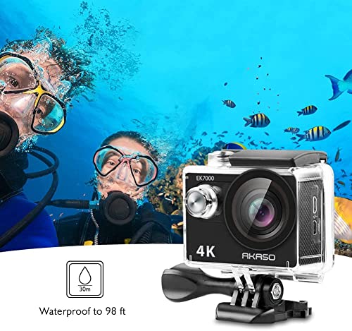 Wasserdichte Kamera AKASO Action Cam,4K30FPS 20MP WiFi