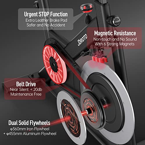 Indoor Bike JOROTO X4S Bluetooth Heimtrainer Fahrrad, Ergometer