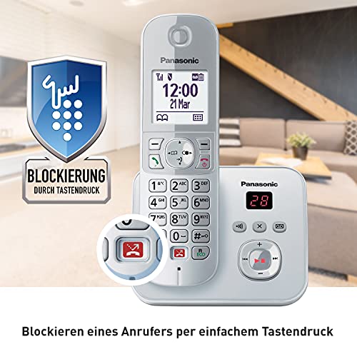 Schnurloses Telefon mit Anrufbeantworter Panasonic Dual-Micro