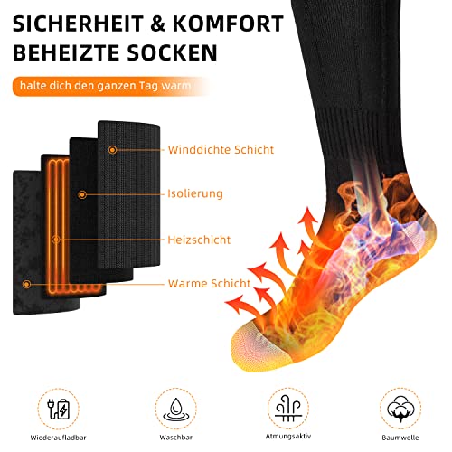 Beheizbare Socken Laxstory beheizte Socken Damen Herren