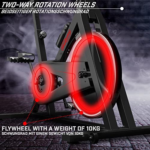 Indoor Cycling Physionics ® Heimtrainer Fahrrad mit LCD Display