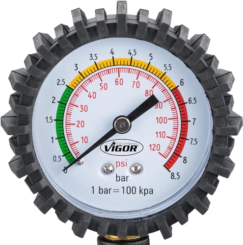 Reifenfüller Vigor V6905 Reifendruckmesser, Feiner Füllhebel
