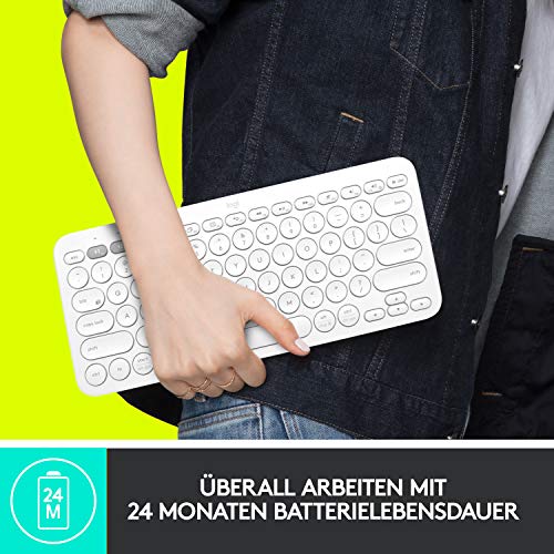 Funktastatur Logitech K380 Kabellose Bluetooth-Tastatur, Multi-Device