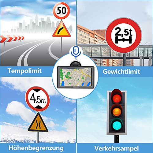 Navigationsgeräte AWESAFE für Auto PKW KFZ LKW Navi 2023