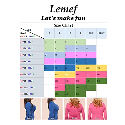 BH-Übergröße Lemef Damen Seamless Sport BH