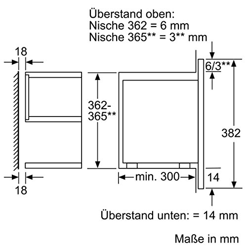 Einbau-Mikrowelle Neff C17WR00N0 N70, 38,2 x 59,4 cm (H x B)