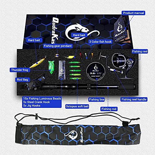 Angelset QudraKast Kombinationen aus Angelrute und Rolle