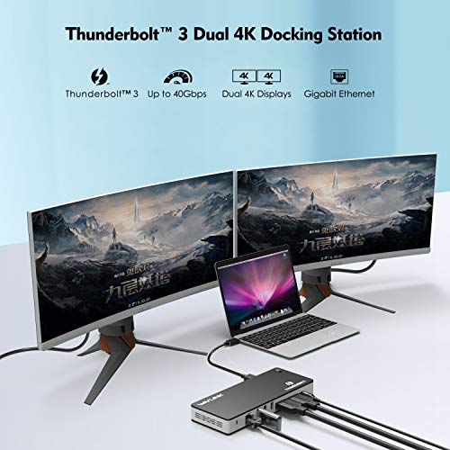 Thunderbolt-3-Dock WAVLINK Thunderbolt 3 Dockingstation mit 60W