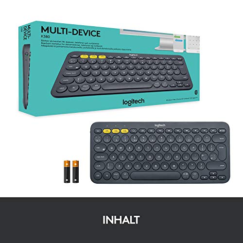 Funktastatur Logitech K380 Kabellose Bluetooth-Tastatur, Multi-Device